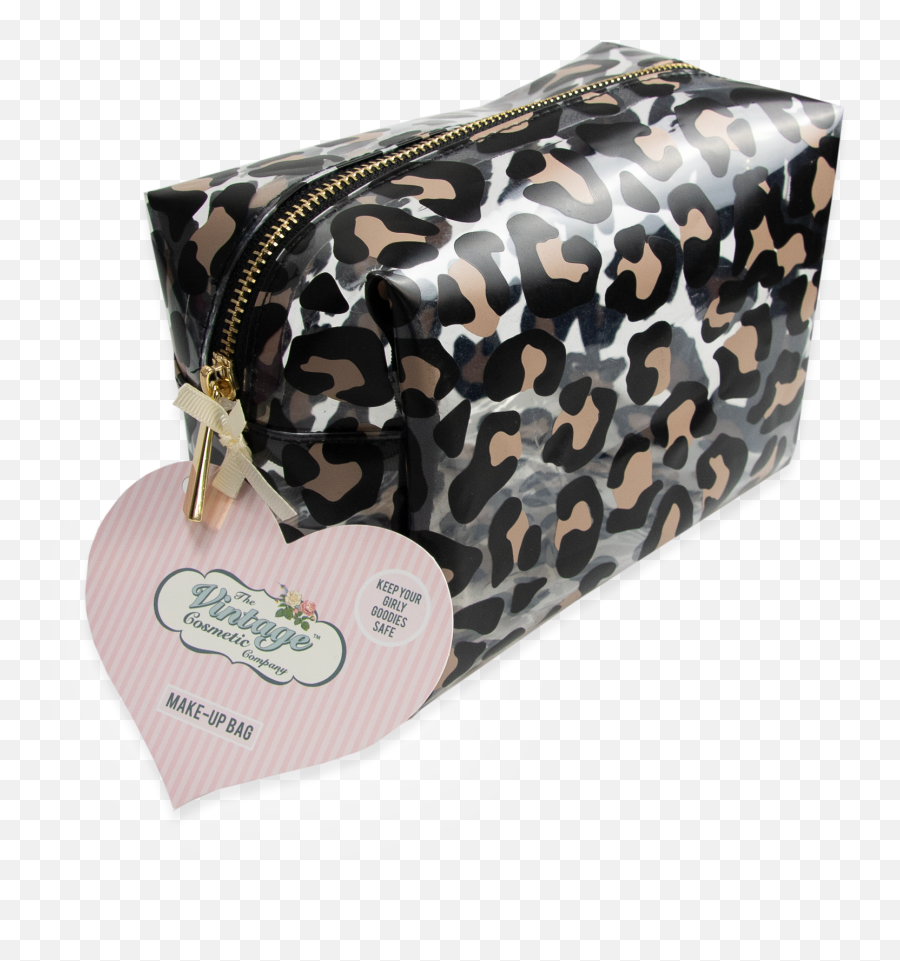 Make - Up Bag Leopard Print Vintage Cosmetics Png,Leopard Print Png
