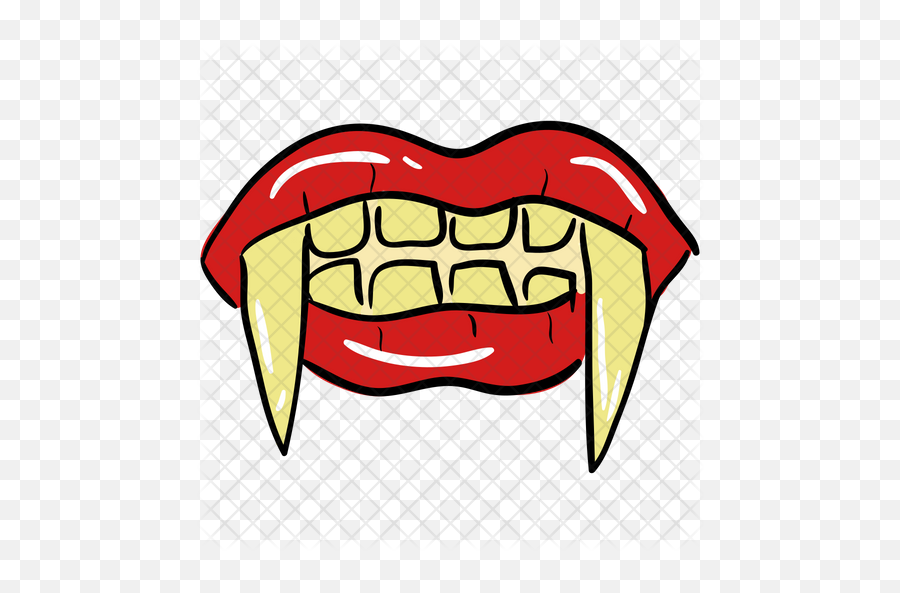 Evil Teeth Icon Of Colored Outline - Evil Teeth Png,Teeth Png