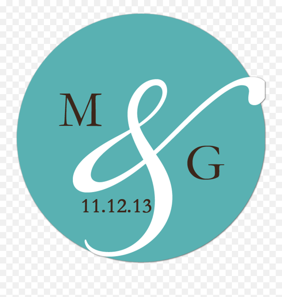 Big Ampersand Personalized Sticker - Circle Png,Ampersand Transparent Background