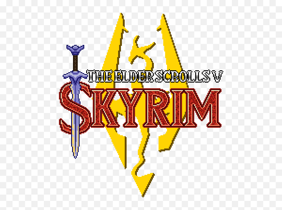 Download Skyrim Logo - The Elder Scrolls V Skyrim Png Image Graphic Design,Skyrim Logo Png