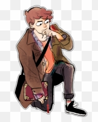 Dip U0027nu0027 Dots This Is The Spn Crossover Look Hes Wearing - Gravity Falls Adult Dipper Png,Grunkle Stan Png