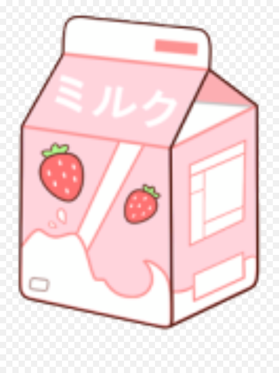 Strawberry Milk Carton Sticker By Bts X Ari - Milk Carton Stickers Png,Milk Carton Png
