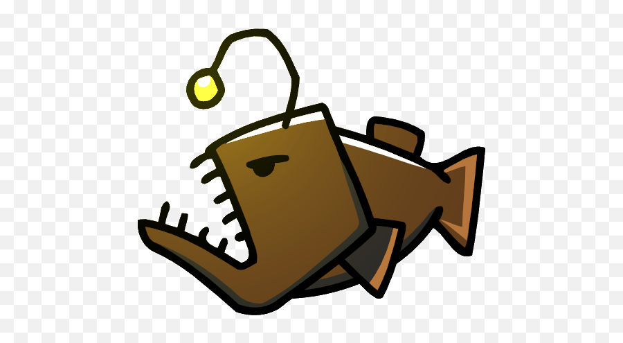 Anglerfish - Angler Fish Cartoon Png Full Size Png Angler Fish Clip Art,Cartoon Fish Png
