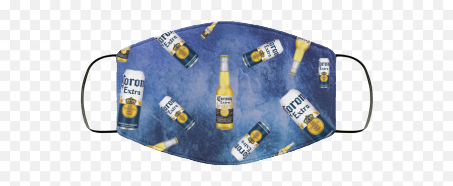 Corona Extra Beer Cloth Face Mask - Horror Movie Washable Face Mask Png,Corona Bottle Png