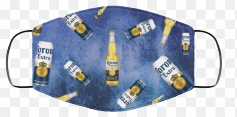Corona Extra Beer Cloth Face Mask - Horror Movie Washable png