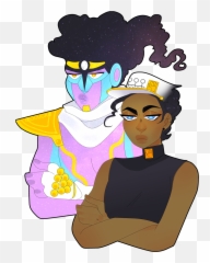 Star Platinum - Cartoon Transparent Png Original Size Png Star Platinum X Jotaro Kujo,Star Platinum Png
