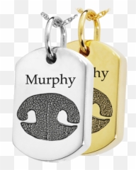 Dog Tag Your With Petu0027s Actual Nose Print Memorial Gallery - Solid Png,Dog Tag Png
