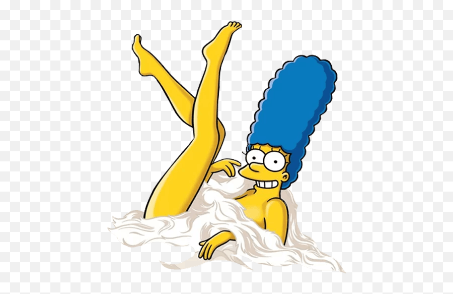 Marge Simpson From Playboy Sticker - Sticker Mania Marge Simpson Png,Marge Simpson Png