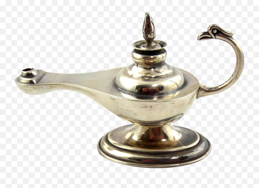 Vintage Sterling Silver Aladdins Oil Png Aladdin Lamp