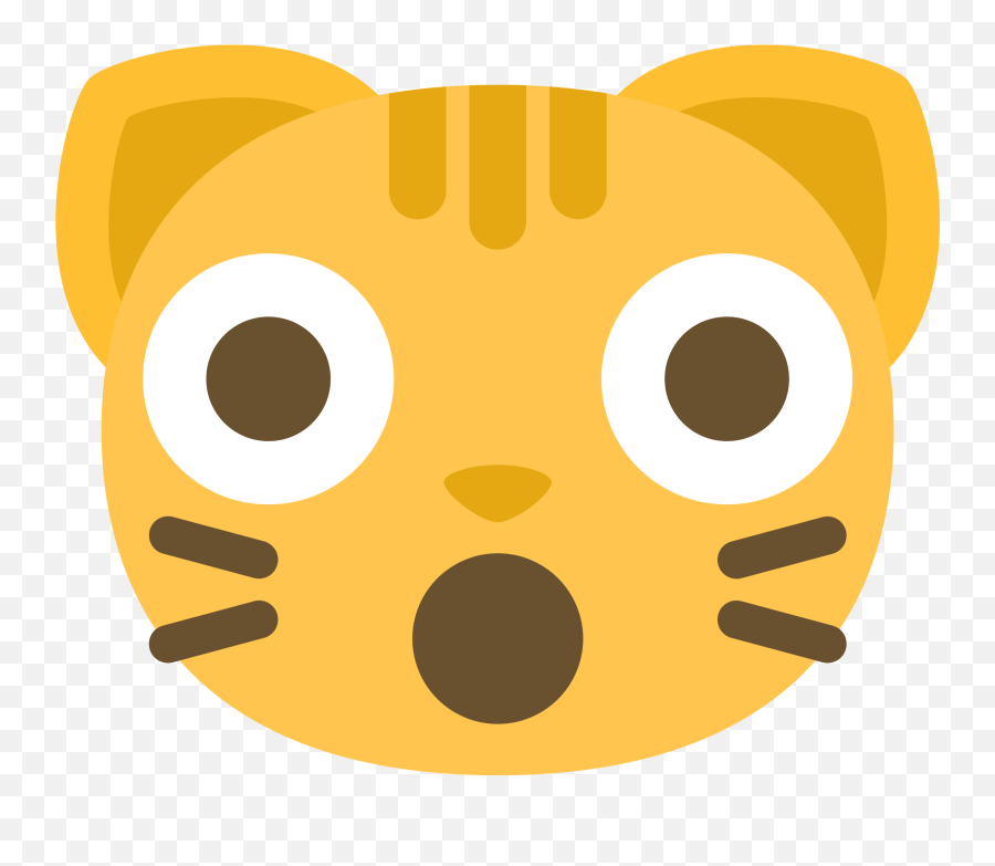 Free Emoji Cat Face Shocked Png With - Cat Emoji Smiling Png,Shock Emoji Png