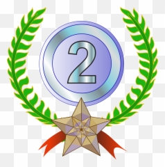 Award Trophy Laurel Wreath 2nd Drawing - Place Png