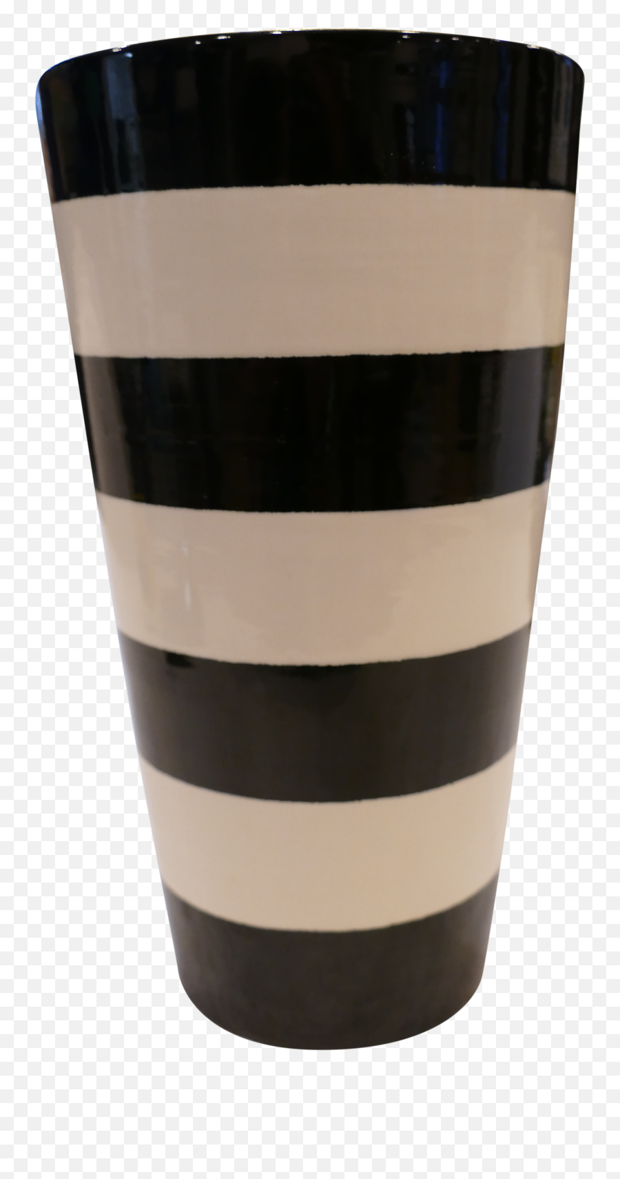 V Vase Canopy In Black Stripe - Cylinder Png,Black Stripe Png