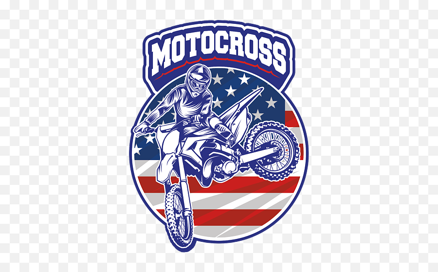 Motorcyle American Motocross Motorsport Dirt Bike Usa America Biker Gift Bath Towel - Motorcycle Png,Moto Cross Logo