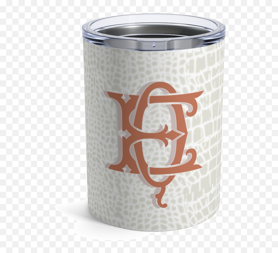 Reptile Print Monogram Tumbler - Cylinder Png,Tumbler Png