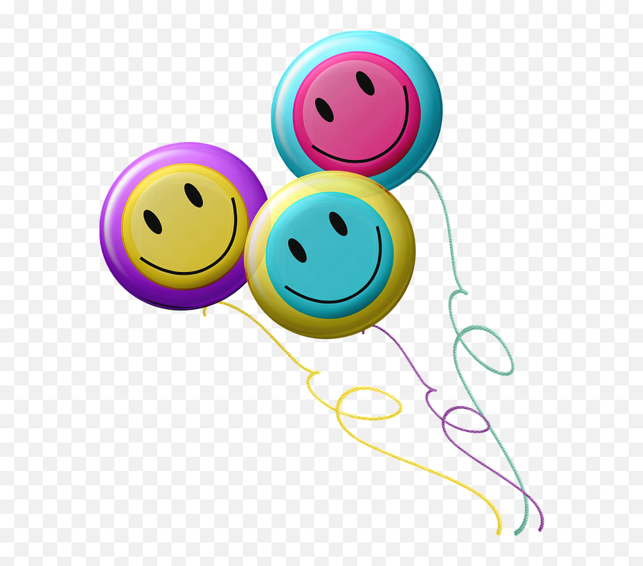 Balloons Happy Face Smiley - Free Image On Pixabay Happy Png,Balloon Emoji Png