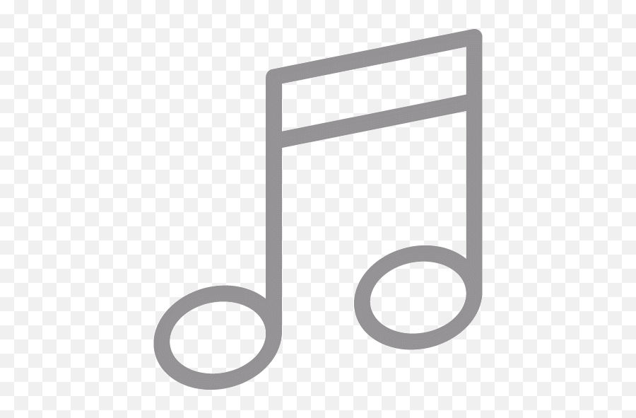 Gray Music Note 2 Icon - Free Gray Music Note Icons Music Icon Gif Png,Music Note Icon Png