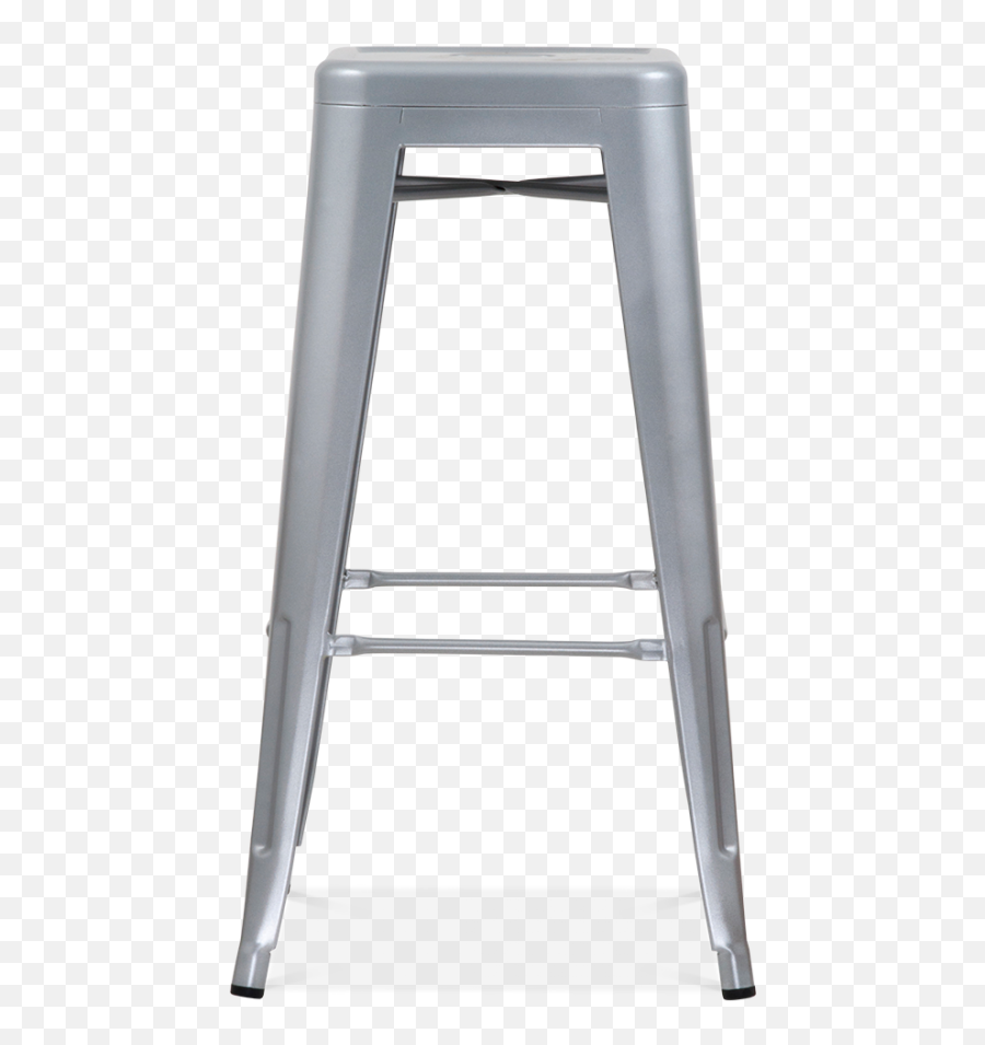 Silver 75cm Tolix Style Industrial Stool Cult Furniture - Industrial Style Tolix Poseur Table Steel Png,Metal Bar Png