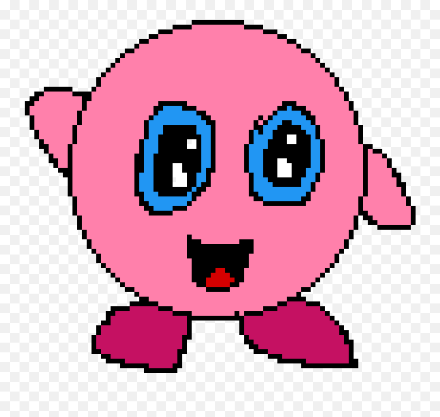 Pixilart - Kirby By Thomasfan07 Cartoon Png,Kirby Face Png