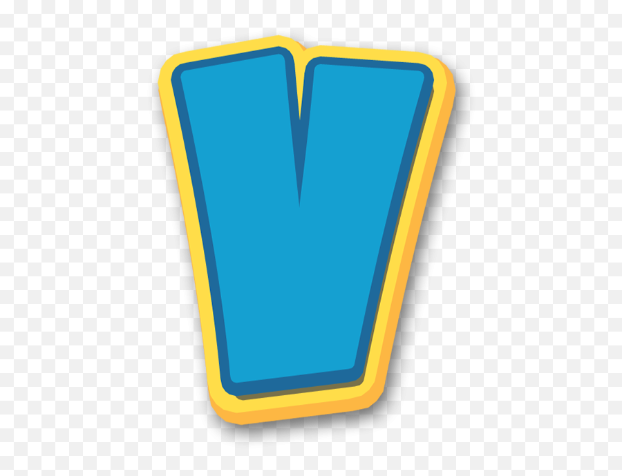 Alphabet Paw Patrol Letter V - Letter Paw Patrol Font V Png,Letter V Png