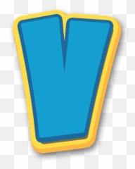 Alphabet Paw Patrol Letter V - Font png