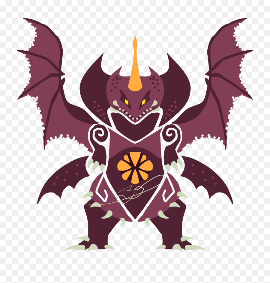 Destroyah Monster Hunter Style - Monster Hunter Art Style Png,Monster Hunter World Logo