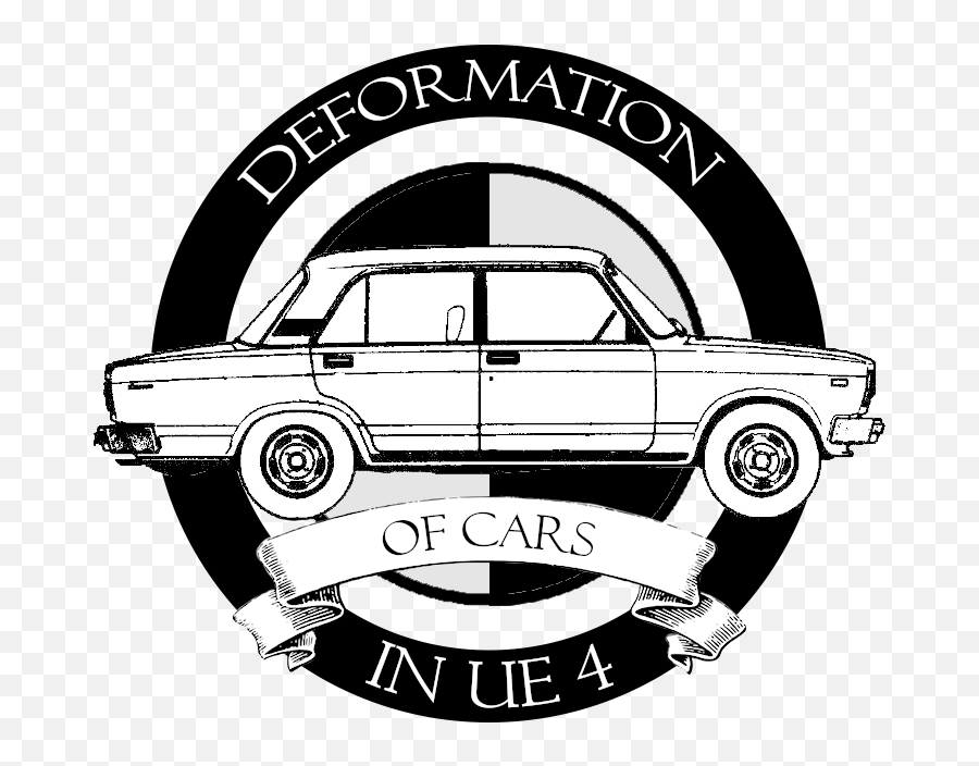 Destructible Cars In Ue4 - Lada 2105 Sketch Dimensions Png,Ue4 Logo