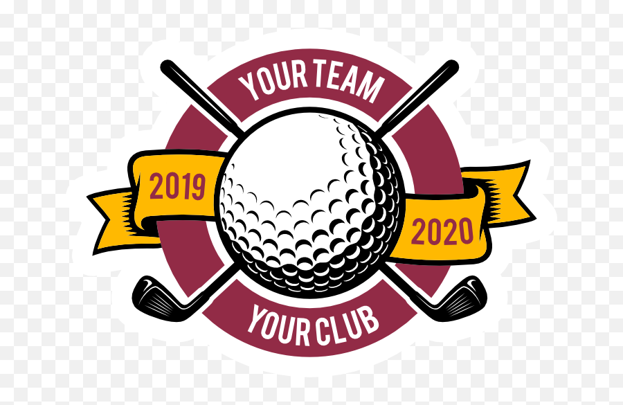 Golf Clubs Crossed Sticker - For Golf Png,Golf Icon Crossed Clubs