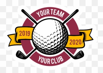 Golf Clubs Crossed Sticker - For png