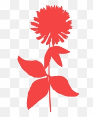 Clover Flower Silhouette - Free Vector Silhouettes Creazilla Transparent Png