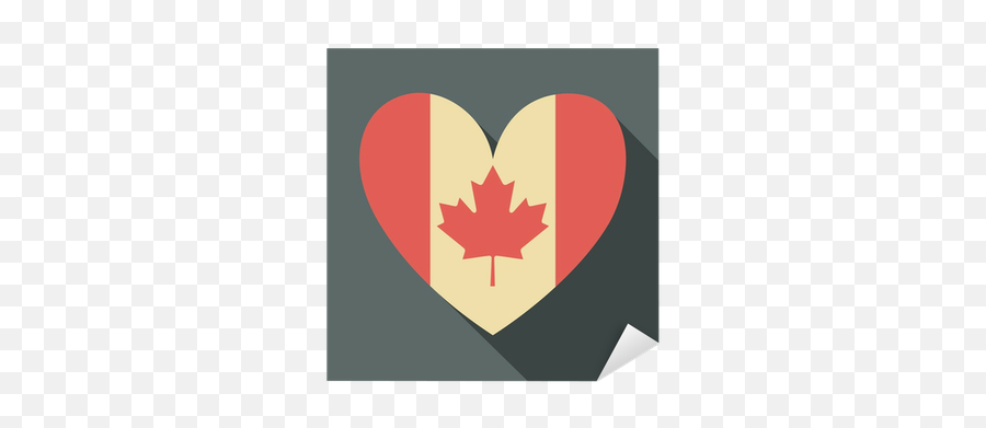 Canadian Flag Icon Sticker U2022 Pixers - We Live To Change Canada Png,British Flag Icon