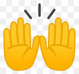 Raising Hands Icon Noto Emoji People Bodyparts Iconset - Significado Mãos png