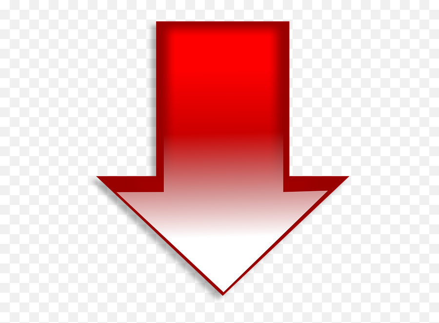 Down Arrow Red - Free Image On Pixabay Vertical Png,Red Arrow Icon Png