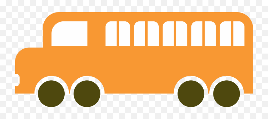 Orange School Bus Clipart Icon Free For Download Print - Orange Bus Clipart Png,Orange Icon Png