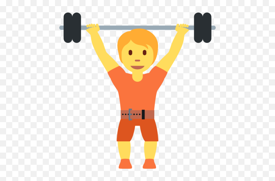 Weight Emoji - Persona Levantando Pesas Png,Weightlifter Icon