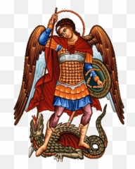 Archangel Michael Icon Satan - Saint Michael The Archangel Png,Archangel Png