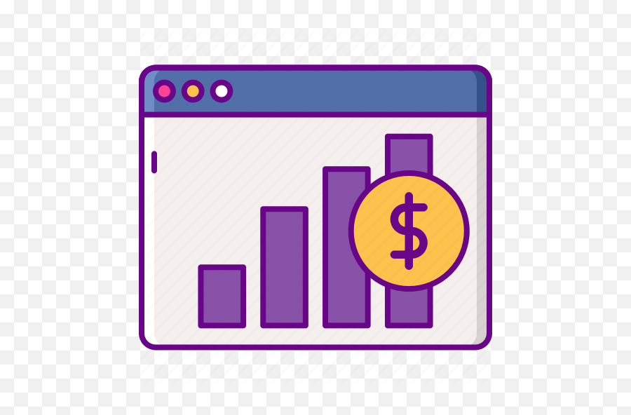 Analytics Dollar Graph Revenue Icon - Download On Vertical Png,Profit Icon