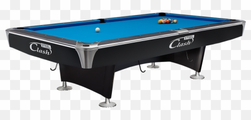 Clash Steel Pro - Black And Silver Pool Table png