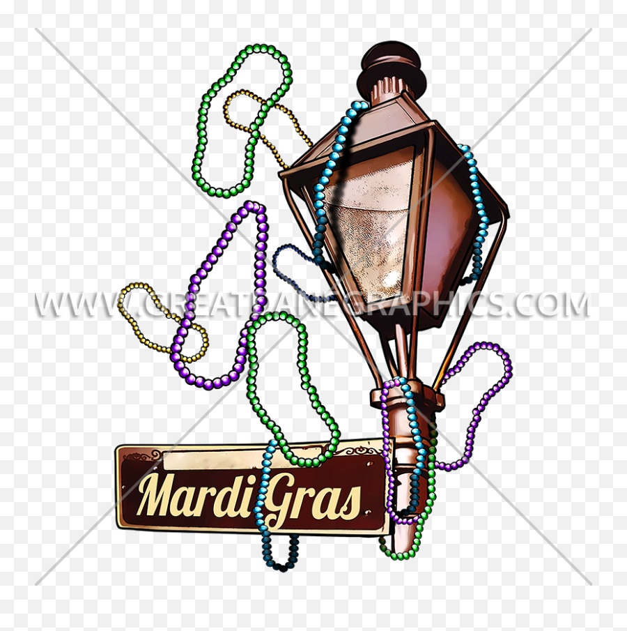 Mardi Gras Lamp Post Production Ready Artwork For T - Shirt Clip Art Png,Lamp Post Png