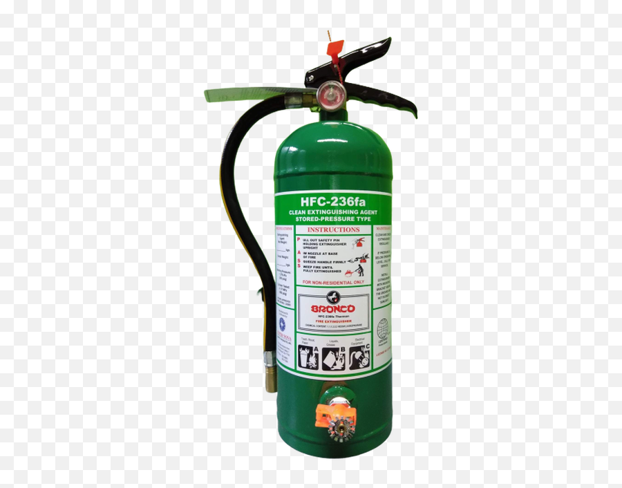 Bronco Hfc - 236fa Therman Fire Extinguisher Bronco By Snspi Cylinder Png,Green Fire Png
