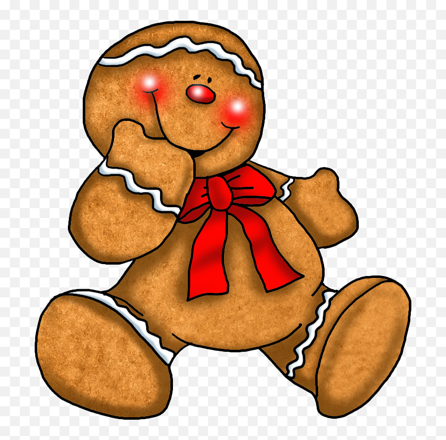 Transparent Christmas Gingerbread - Transparent Christmas Gingerbread Man Png,Christmas Clipart Transparent Background