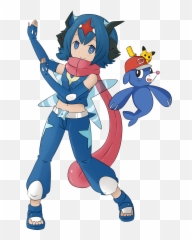 Lana - Pokemon Lana And Ash Greninja Png,Greninja Png