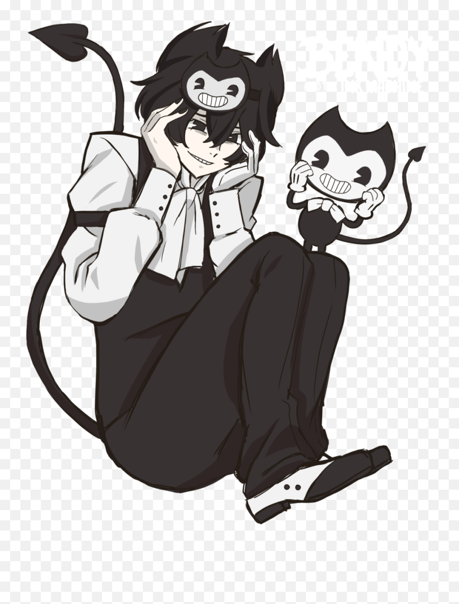 Download Ink Drawing Cute - Anime Bendy And The Ink Machine Png,Bendy And  The Ink Machine Png - free transparent png images 