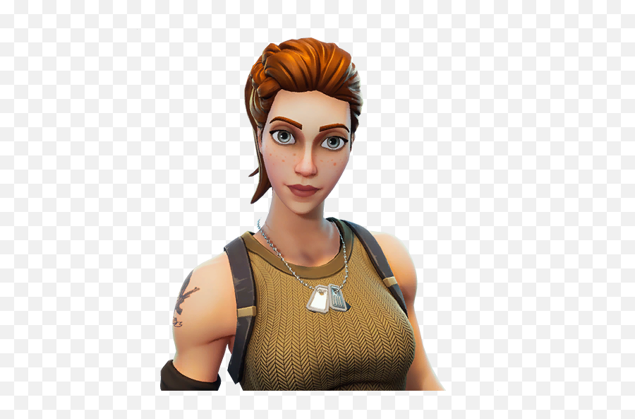 Download Brown Hair Royale Game Figurine Fortnite Battle Hq - Tower Recon Specialist Fortnite Png,Brown Hair Png