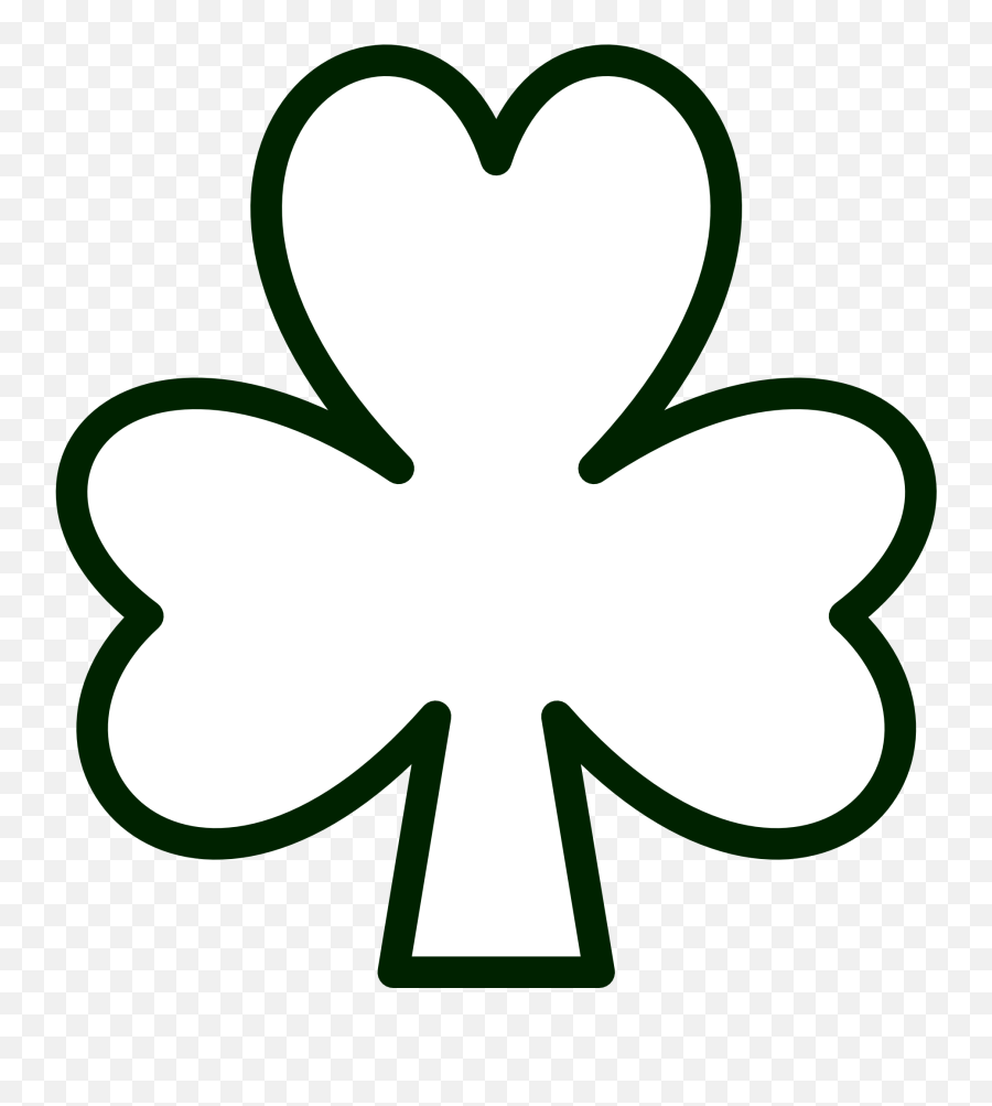 Four Leaf Clover Outline Free Download - Saint Day Drawings Png,Four Leaf Clover Transparent Background