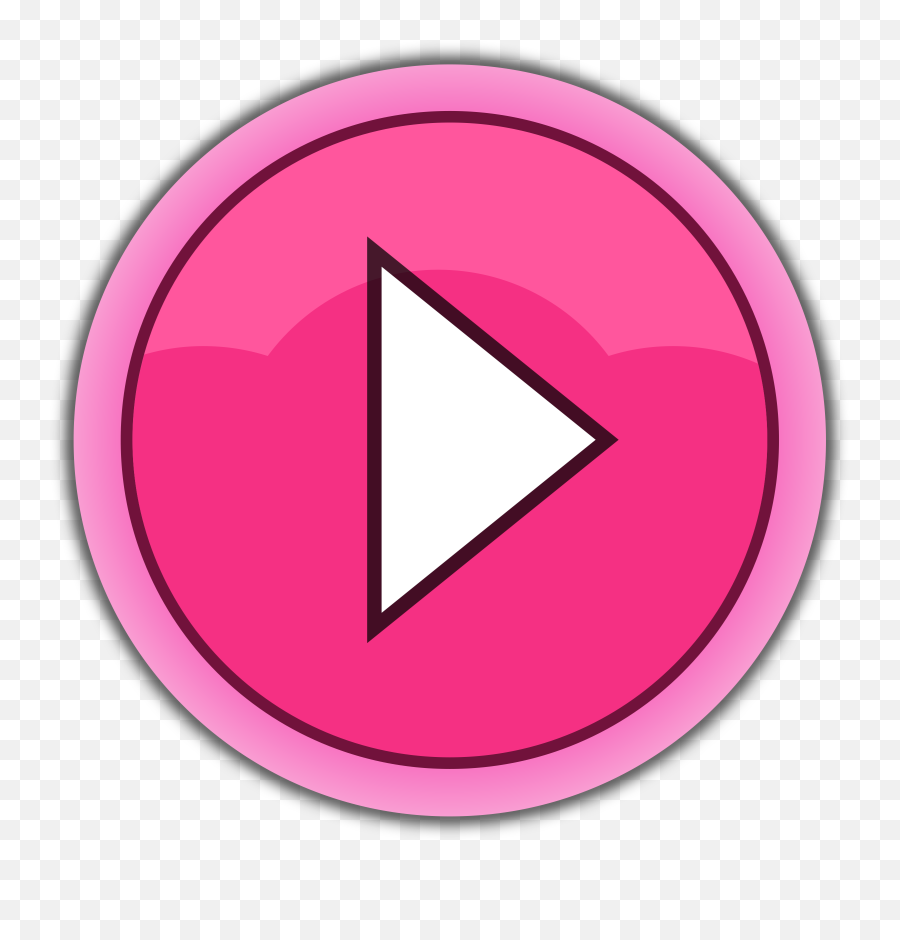 Buttons Clipart Play Transparent Free For - Play Button Icon Pink Png,Play Button Png Transparent