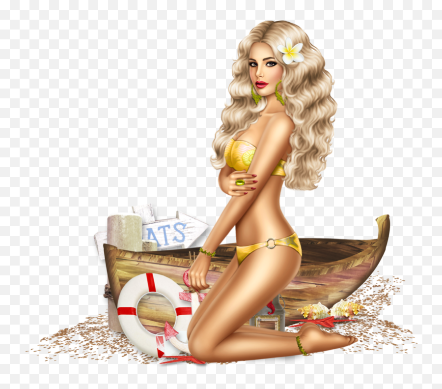 Download Tube Fille Bikini Sexy Summer - Cartoon Sexy Girl Pic Png,Girl In Bikini Png