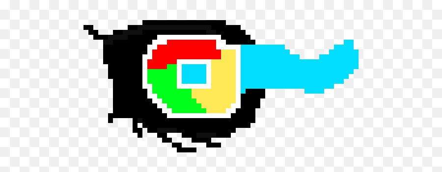 New Google Chrome Logo For 2020 Pixel Art Maker - Glowing Blue Eye Png,Chrome Logo Png