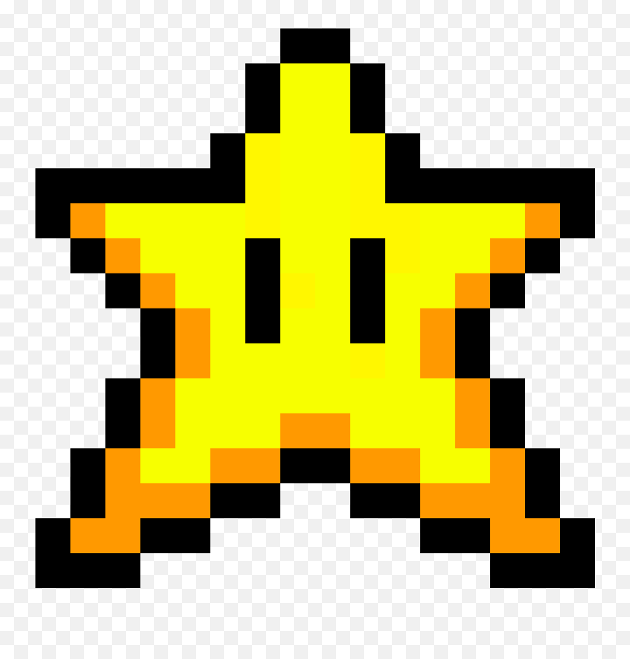 Mario Star Pixel Png 4 Image - Mario Star Pixel Art,Pixel Mario Transparent