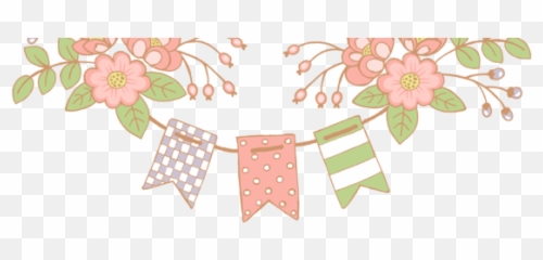 Banderines Con Flores - Banderines Sticker Png,Banderines Png