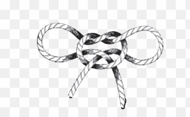 Drawn Rope Love Knot - True Drawing Transparent png